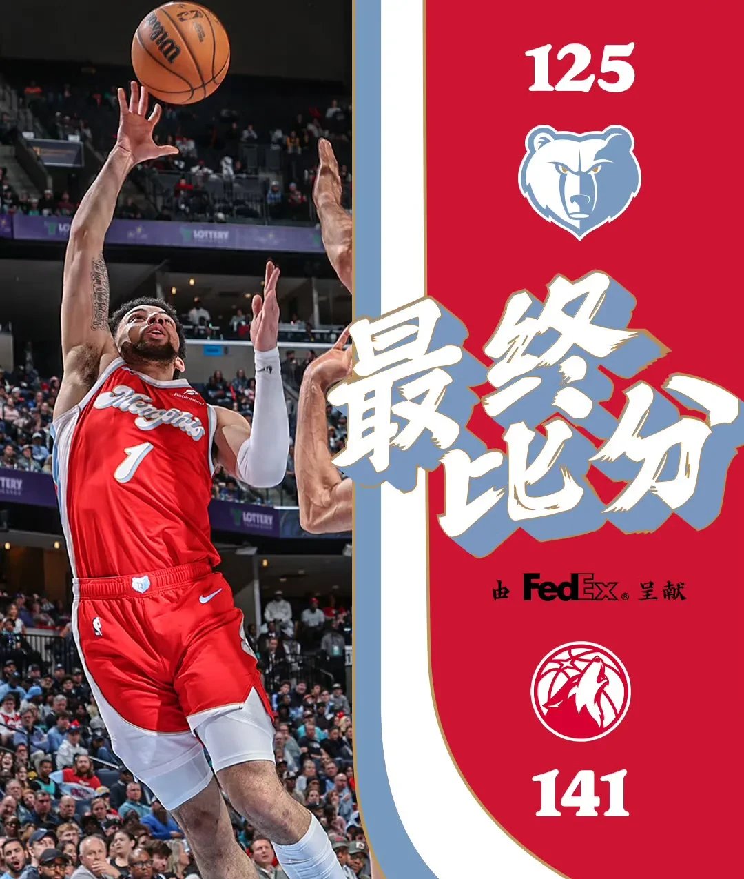 掘金主场击败灰熊，继续领先对手